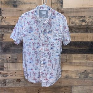 White Hawaiian Quicksilver Button-Up